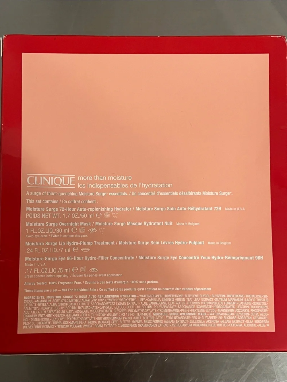 Clinique more than moisture set